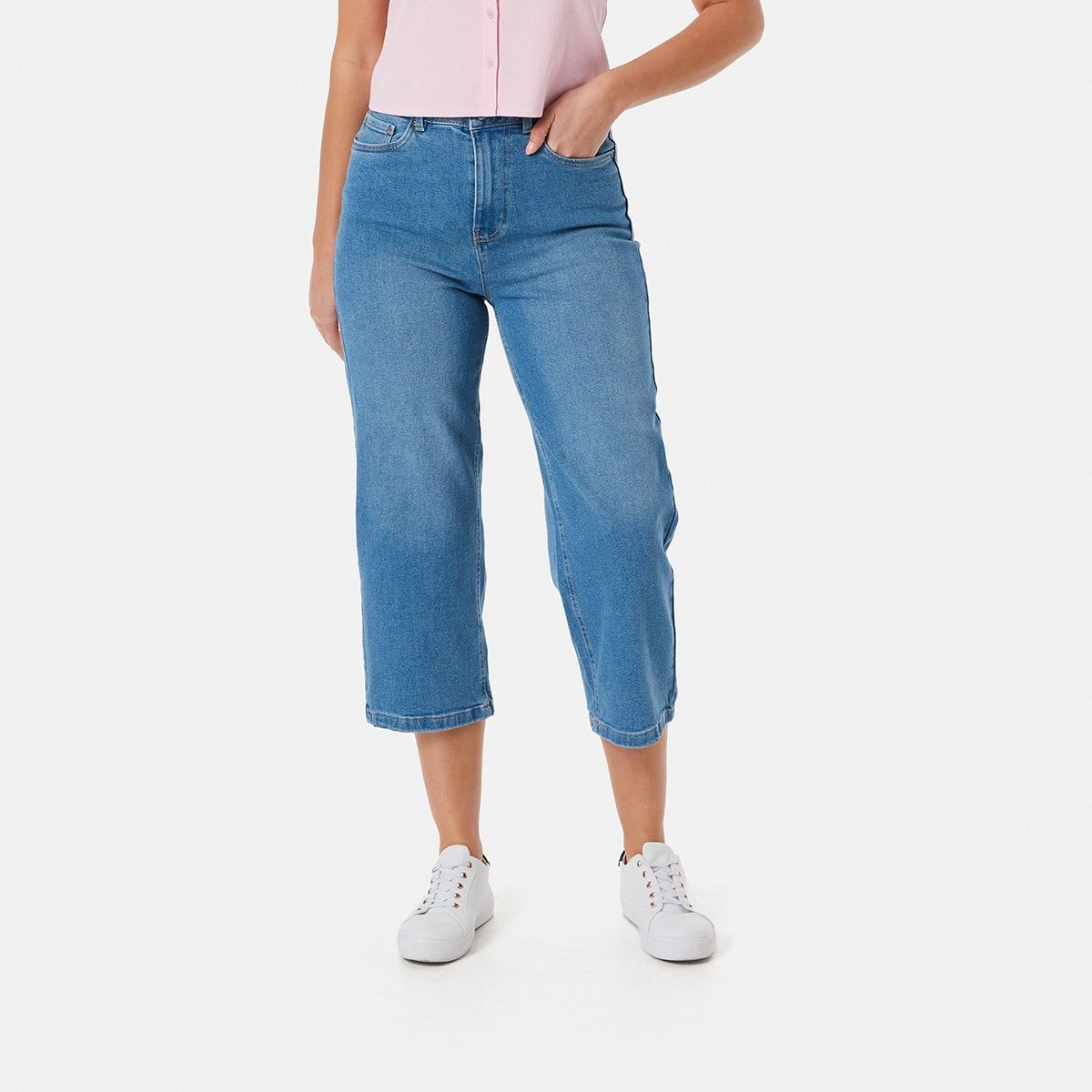 Wide Leg Crop Jeans