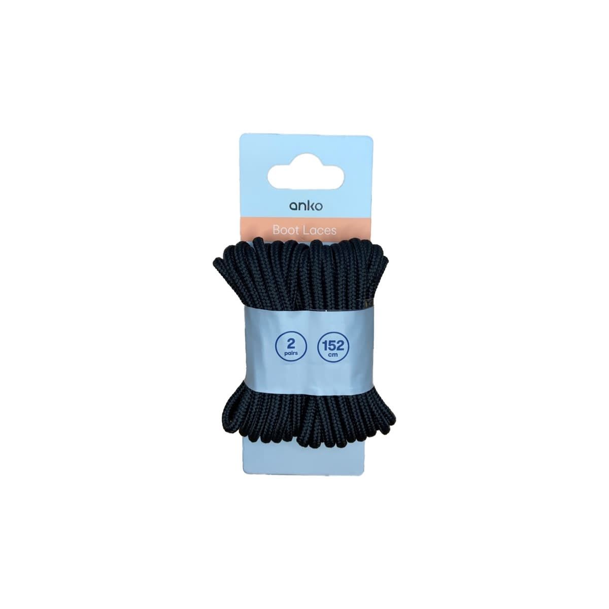 2 Pack Boot Laces - Black