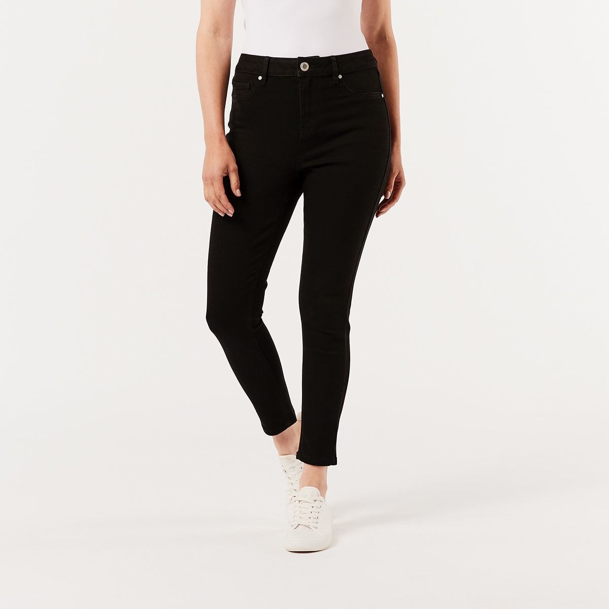 High Rise Ankle Length Skinny Jeans
