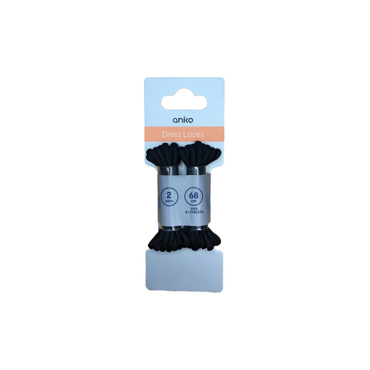 2 Pack Dress Laces - Black