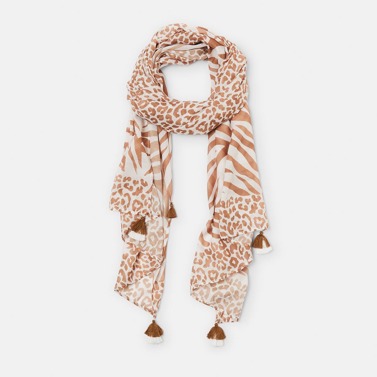 Animal Print Lightweight Scarf