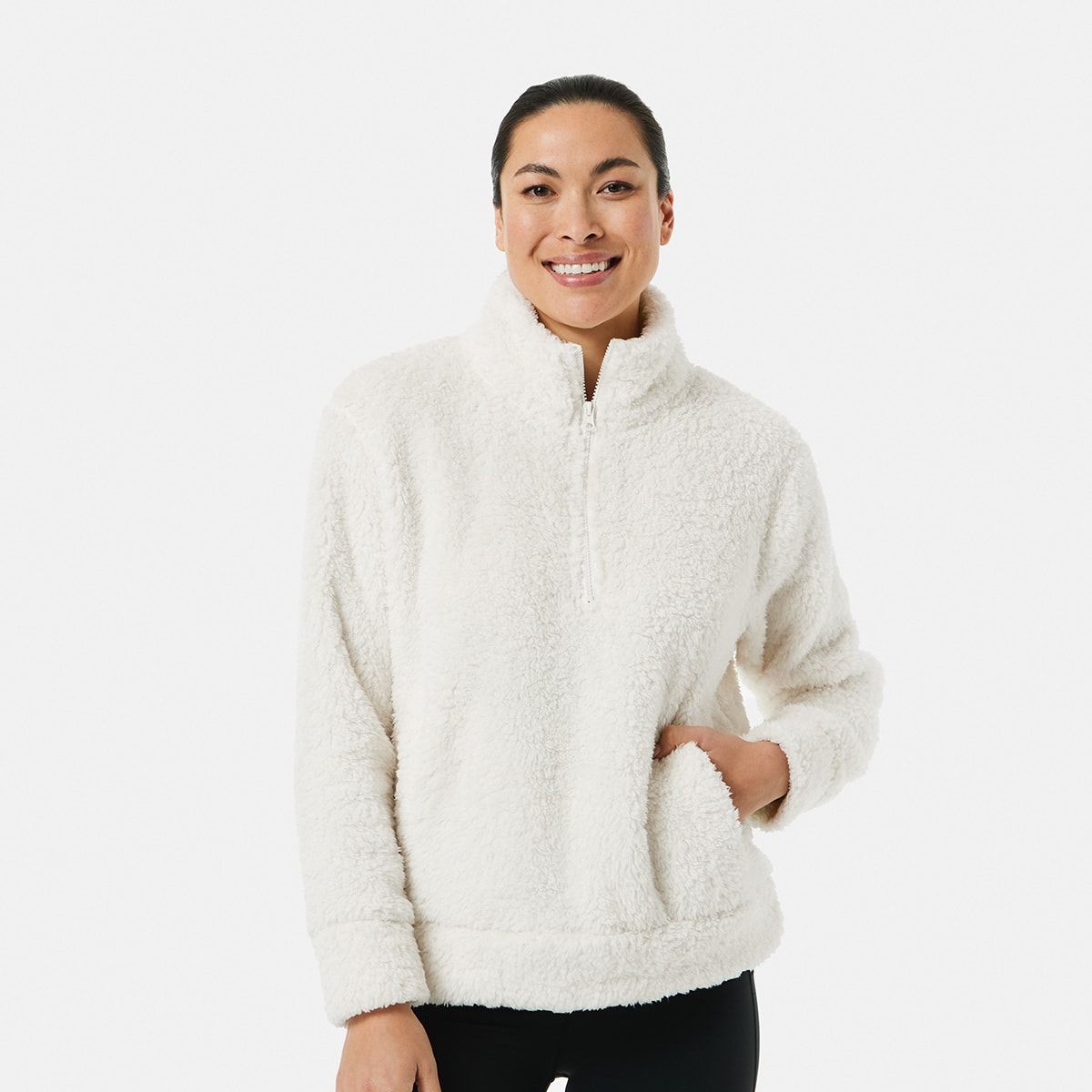 Active Womens Outdoor Sherpa 1/4 Zip Top