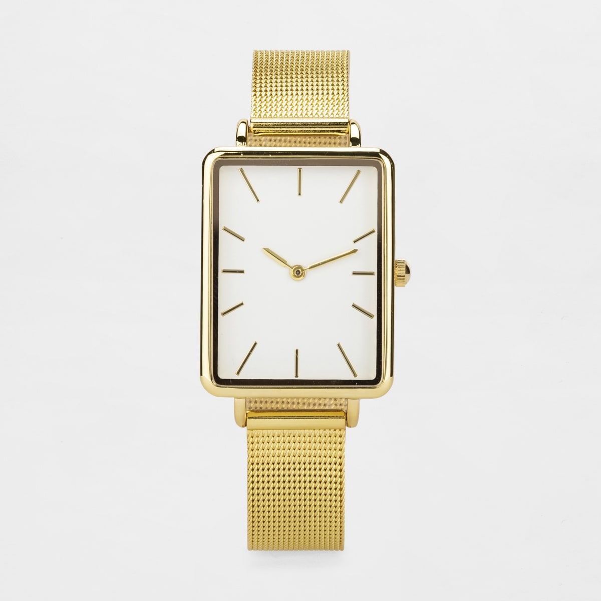 Womens Rectangle Watch - Gold Look