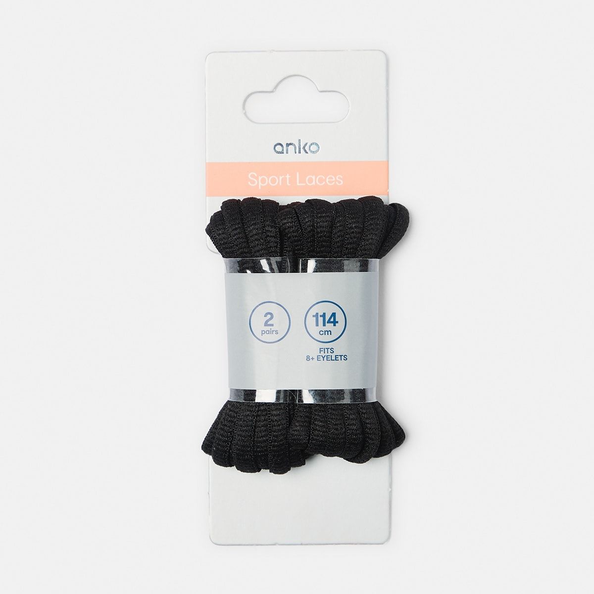 2 Pack Sport Laces - Black