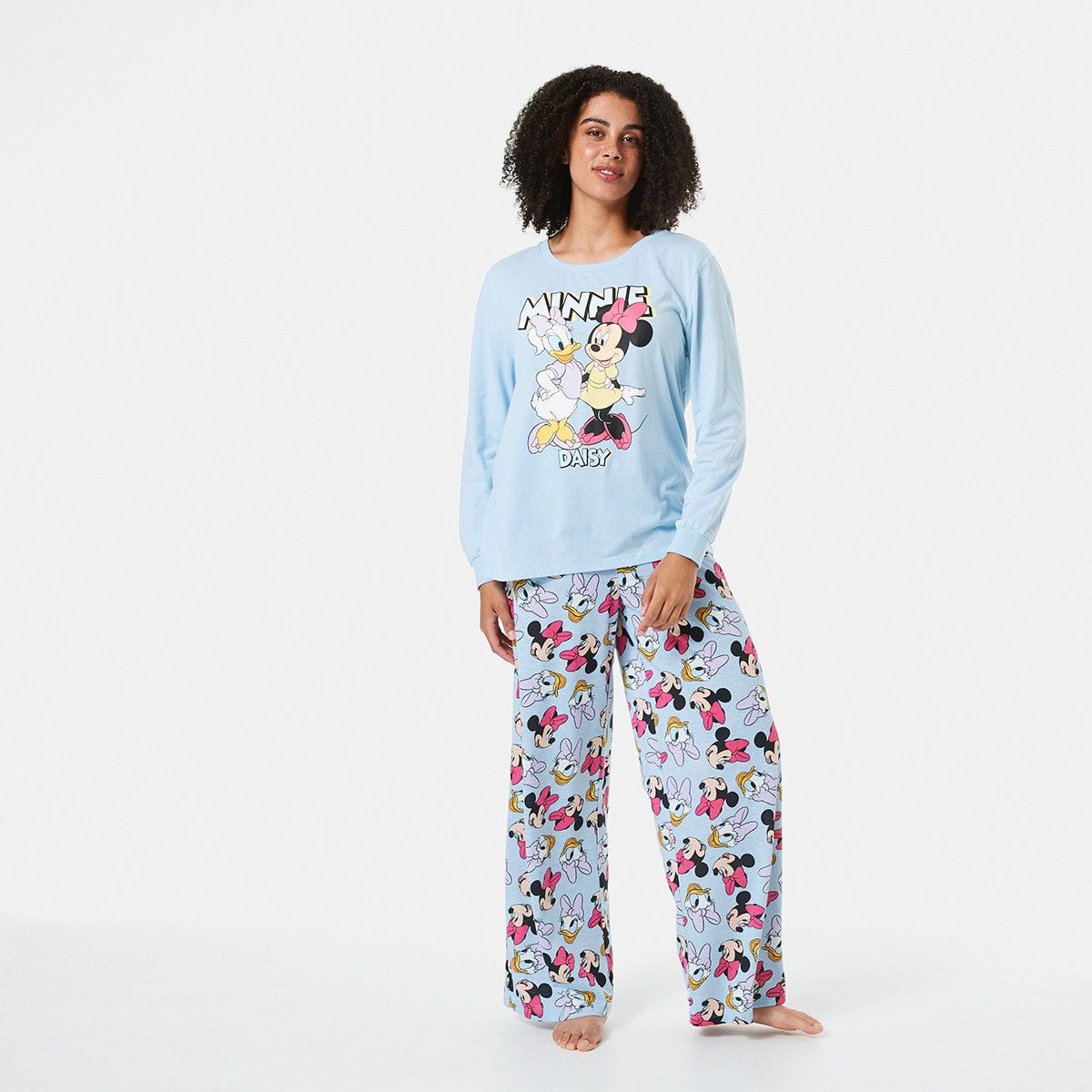 Disney License Long Sleeve Top and Pants Knit Pyjama Set