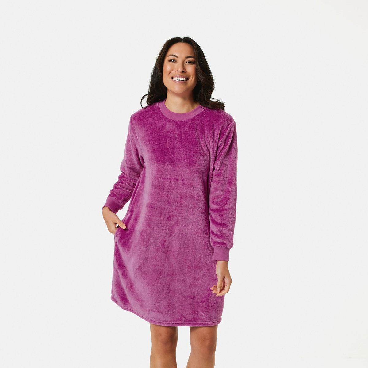 Long Sleeve Fleece Nightie