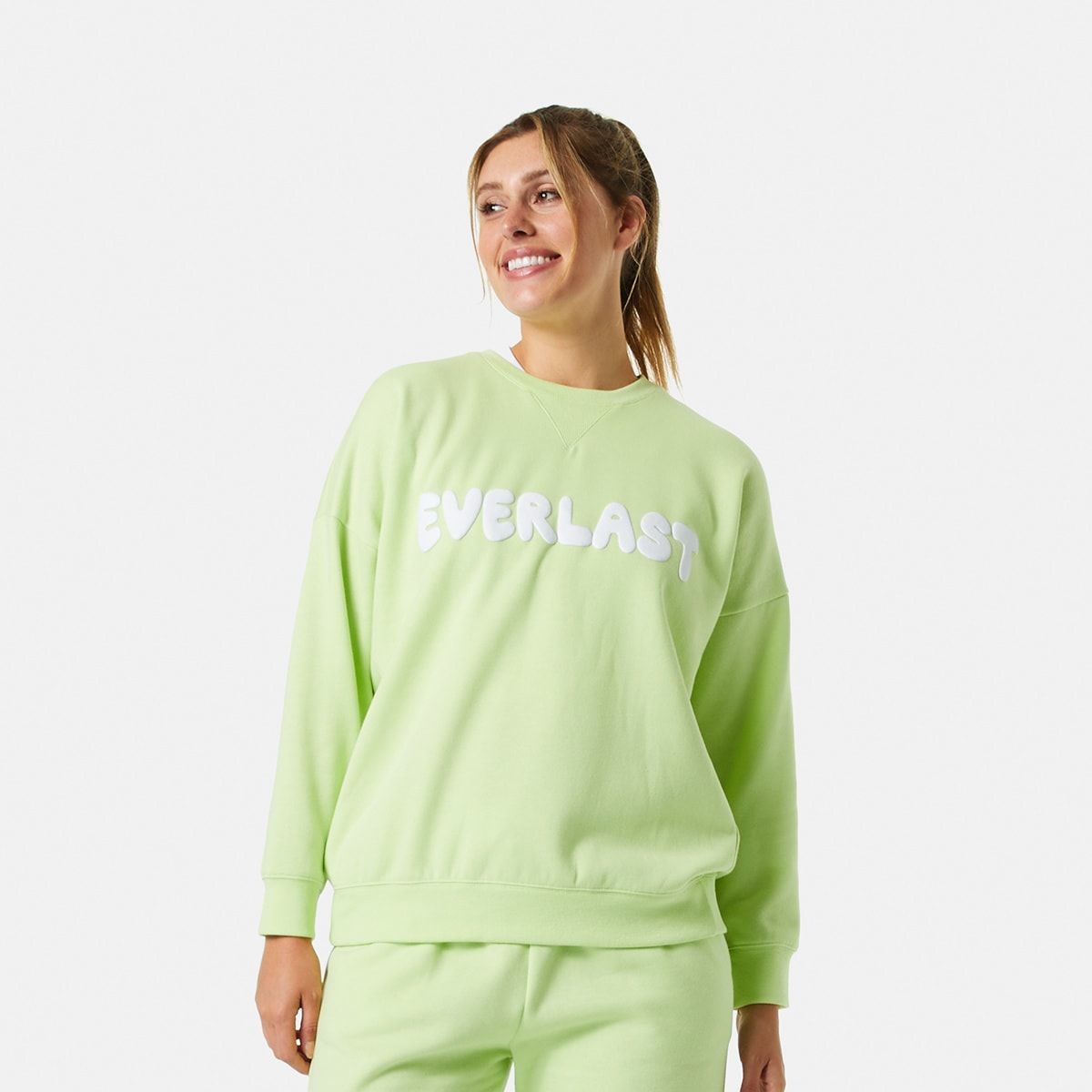 Active Everlast Womens Street Oversized Crew Neck Sweatshirt