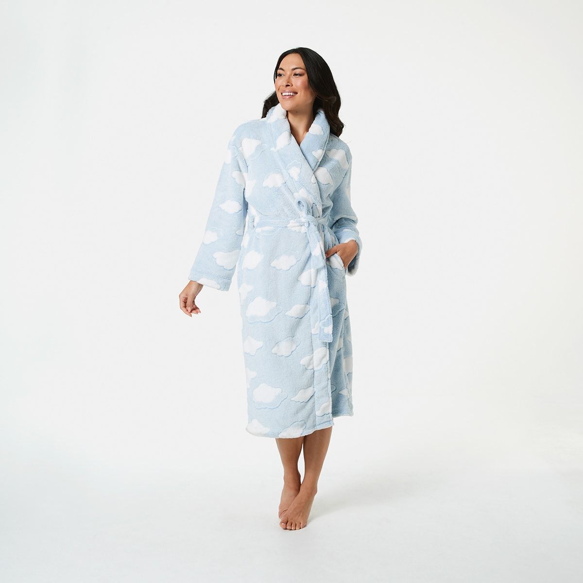 Jacquard Fleece Gown