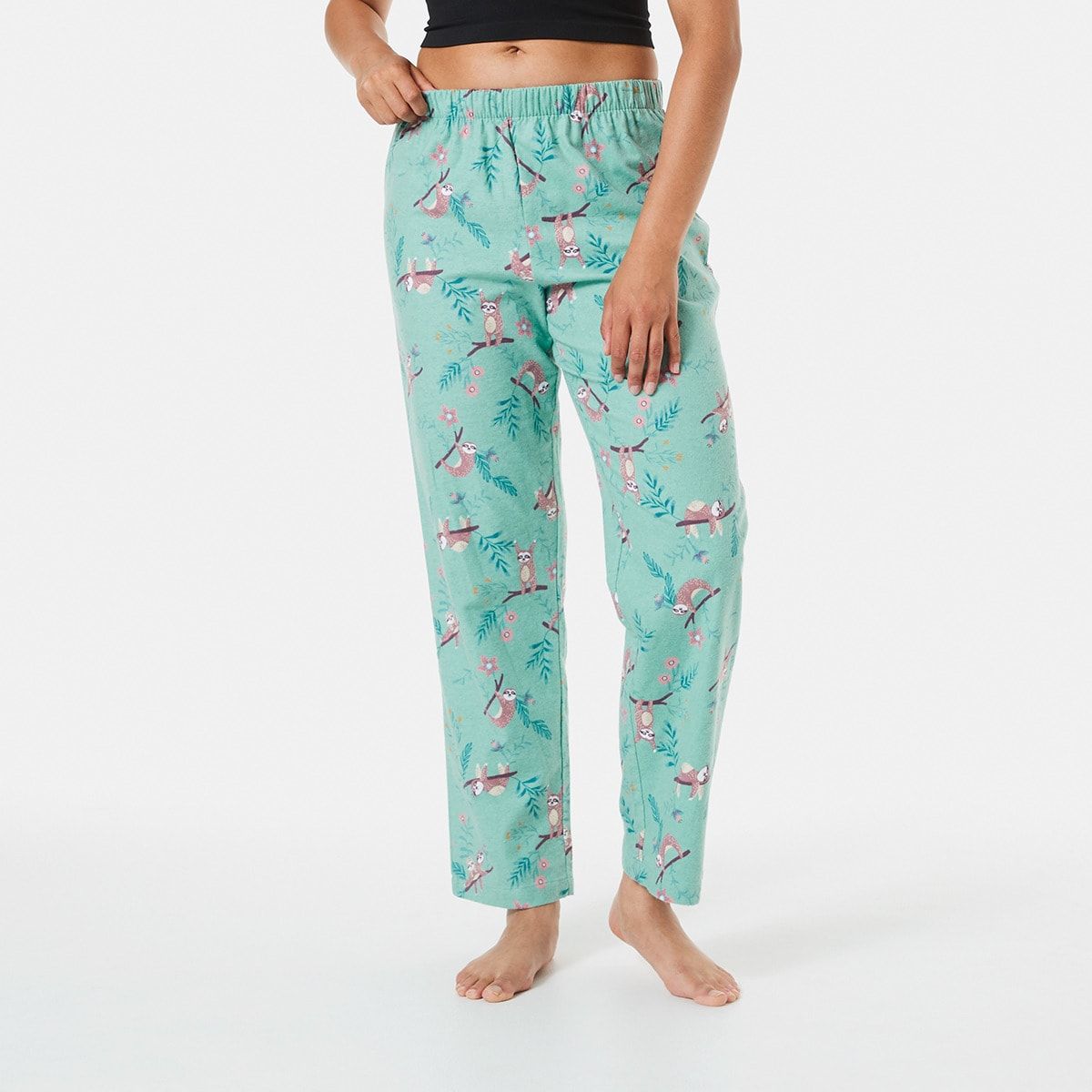 Printed Flannel Pants