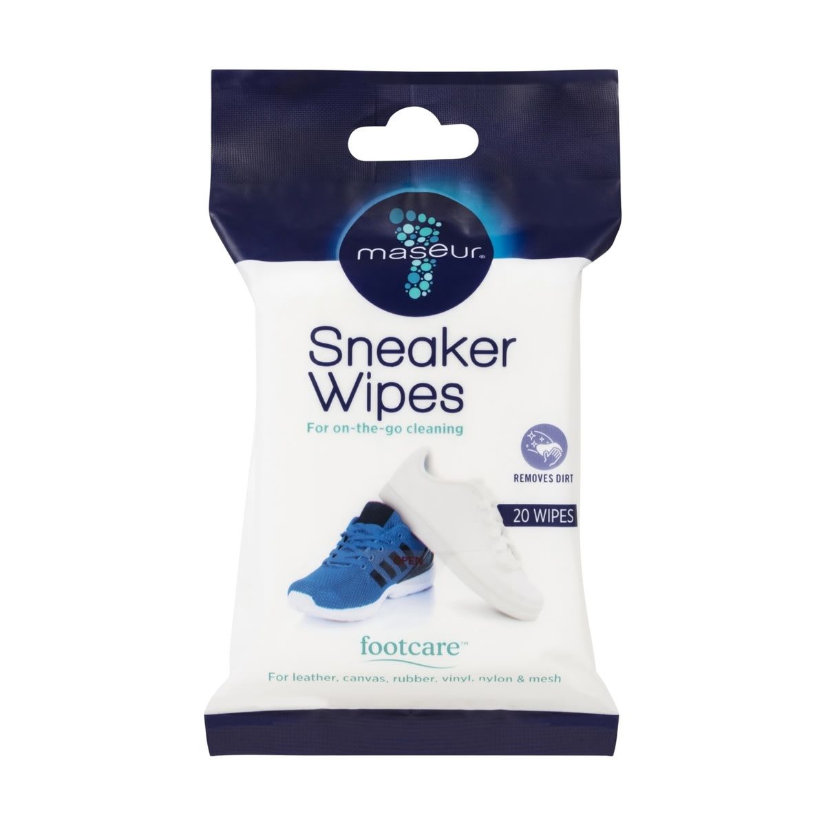 20 Pack Maseur Footcare Sneaker Wipes
