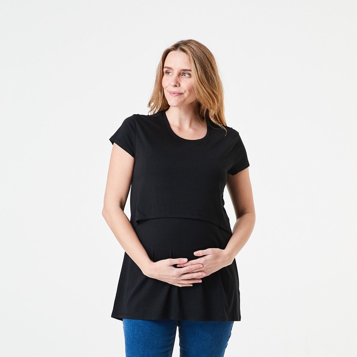 Maternity Short Sleeve Feeding T-Shirt