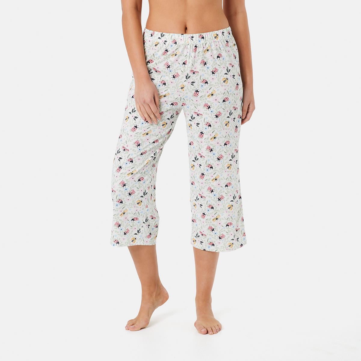 3/4 Print Knit Pants