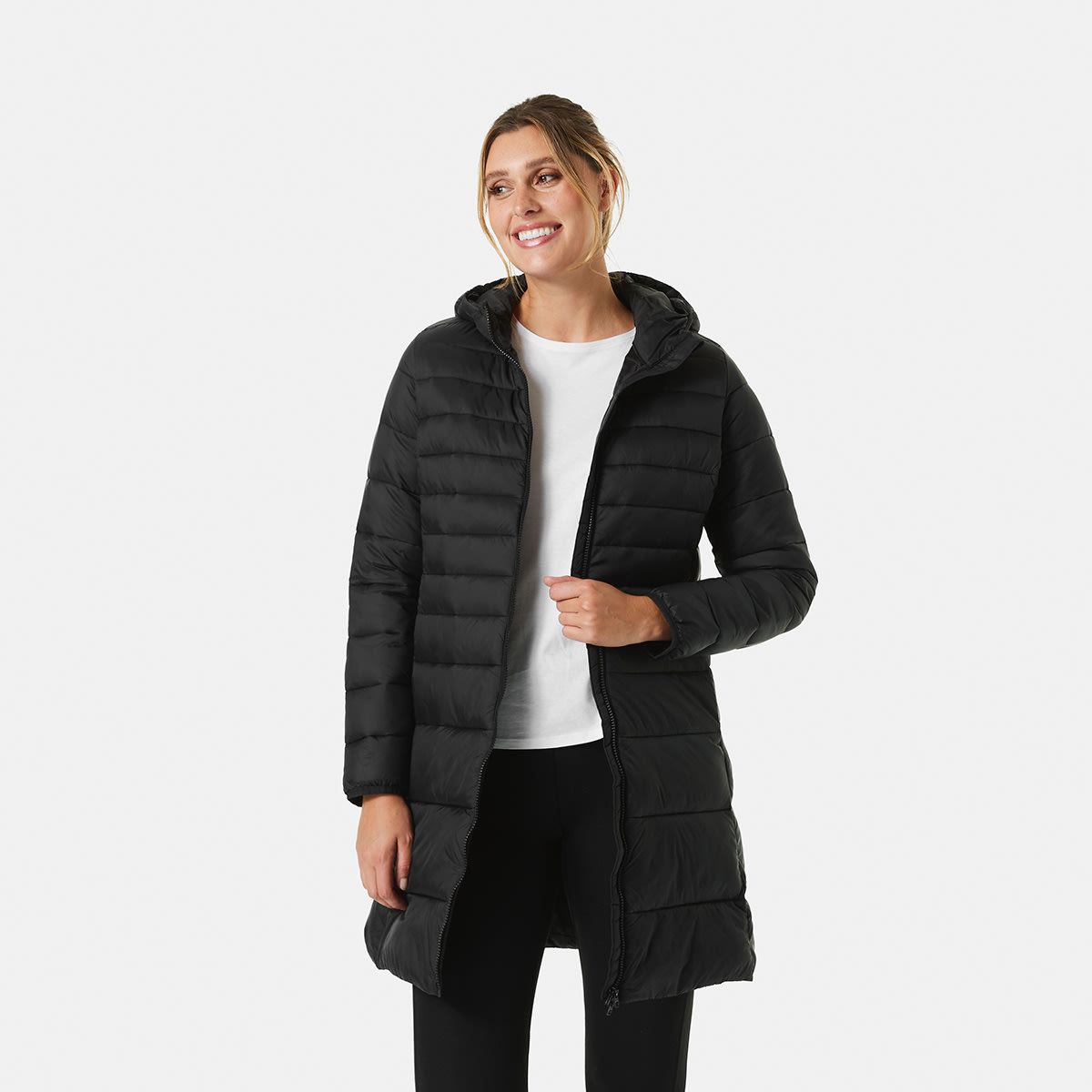 Active Womens Long Packable Hood Jacket