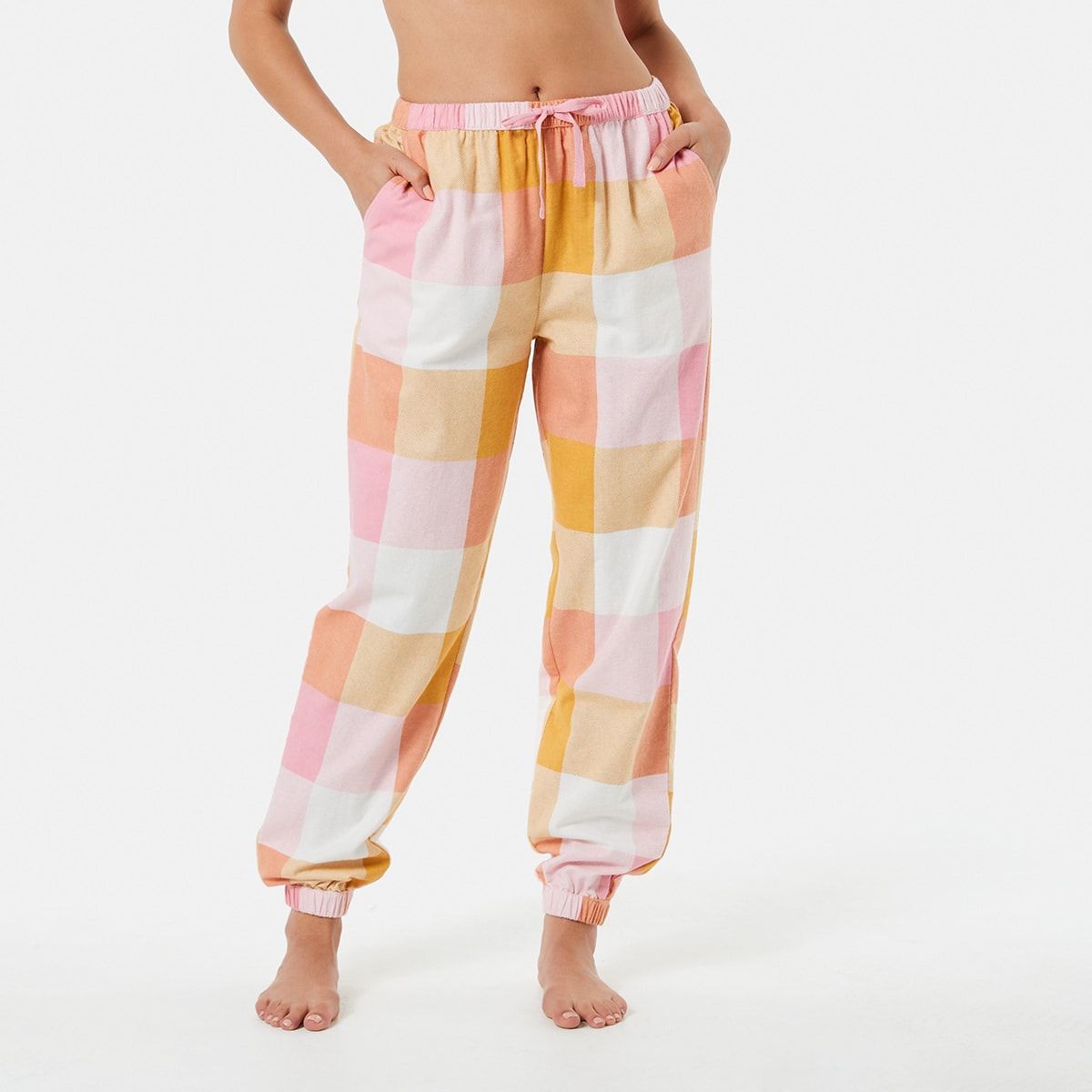 Cuffed Flannel Pants