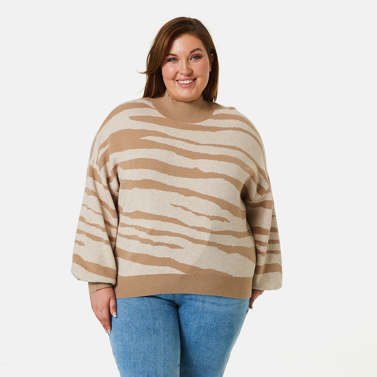 Curve Mock Neck Jumper
