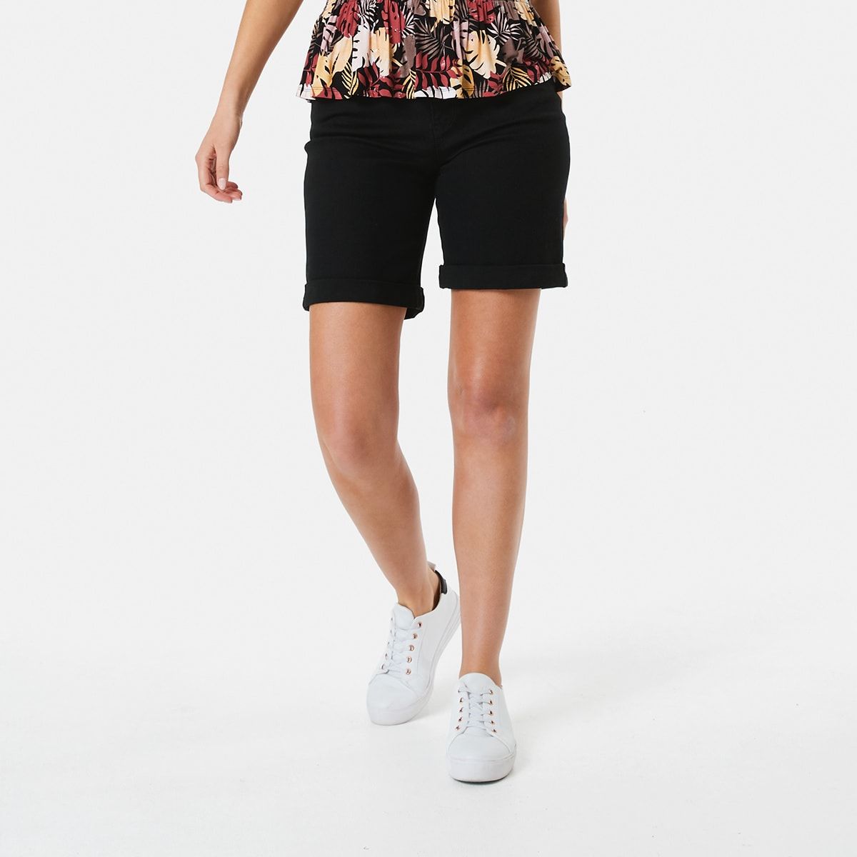 Denim Bermuda Shorts