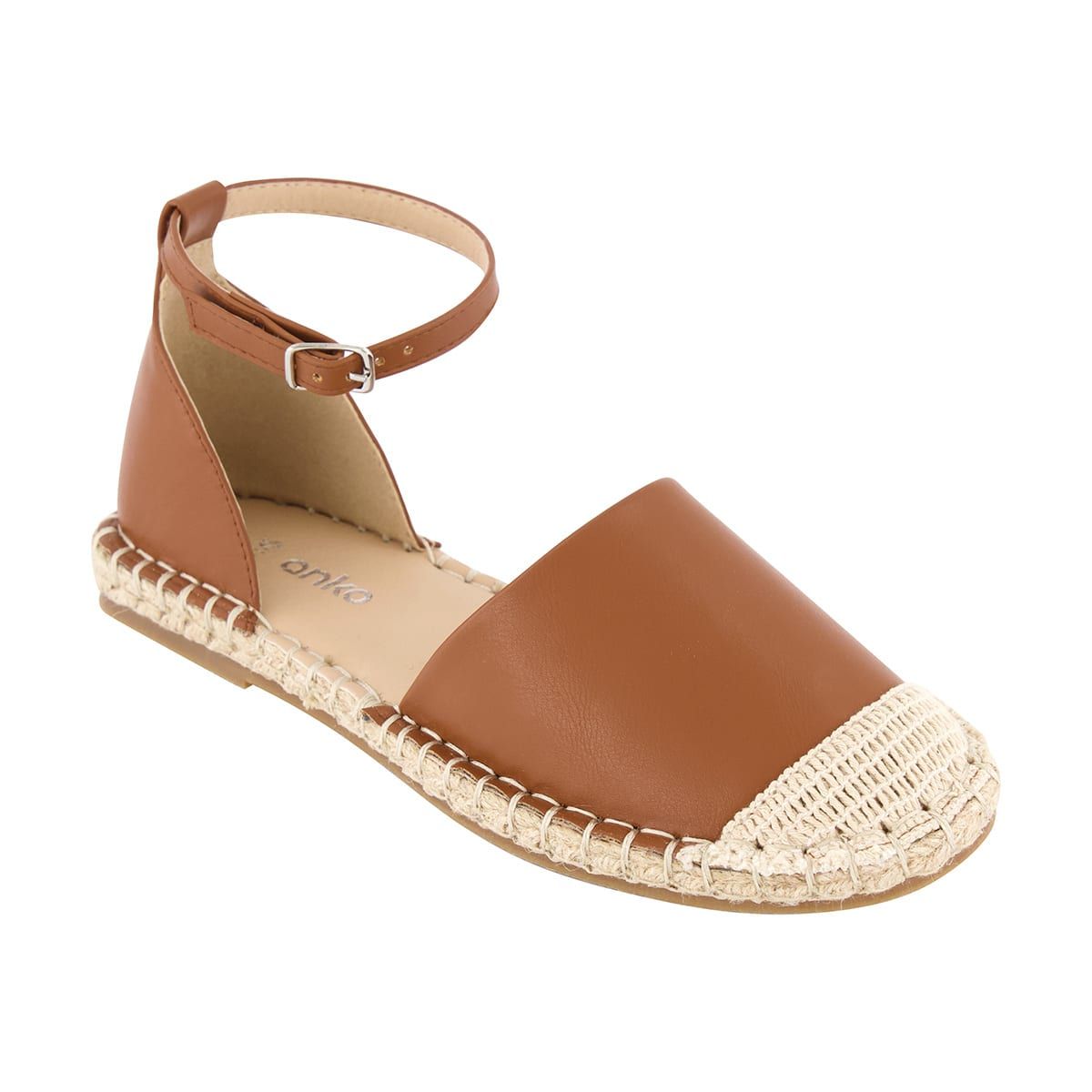 Ankle Strap Espadrille Flats
