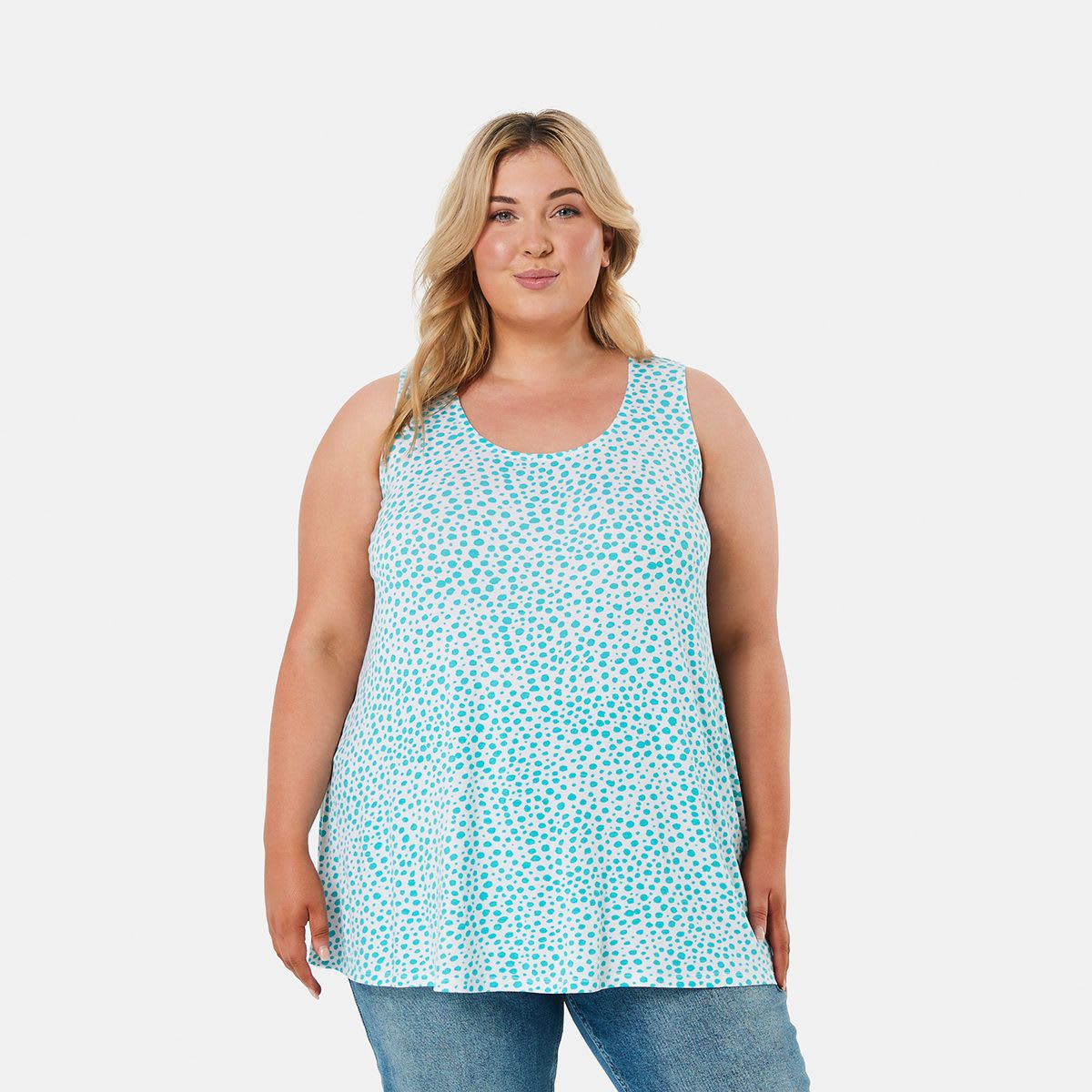 Curve Sleeveless Swing Tank