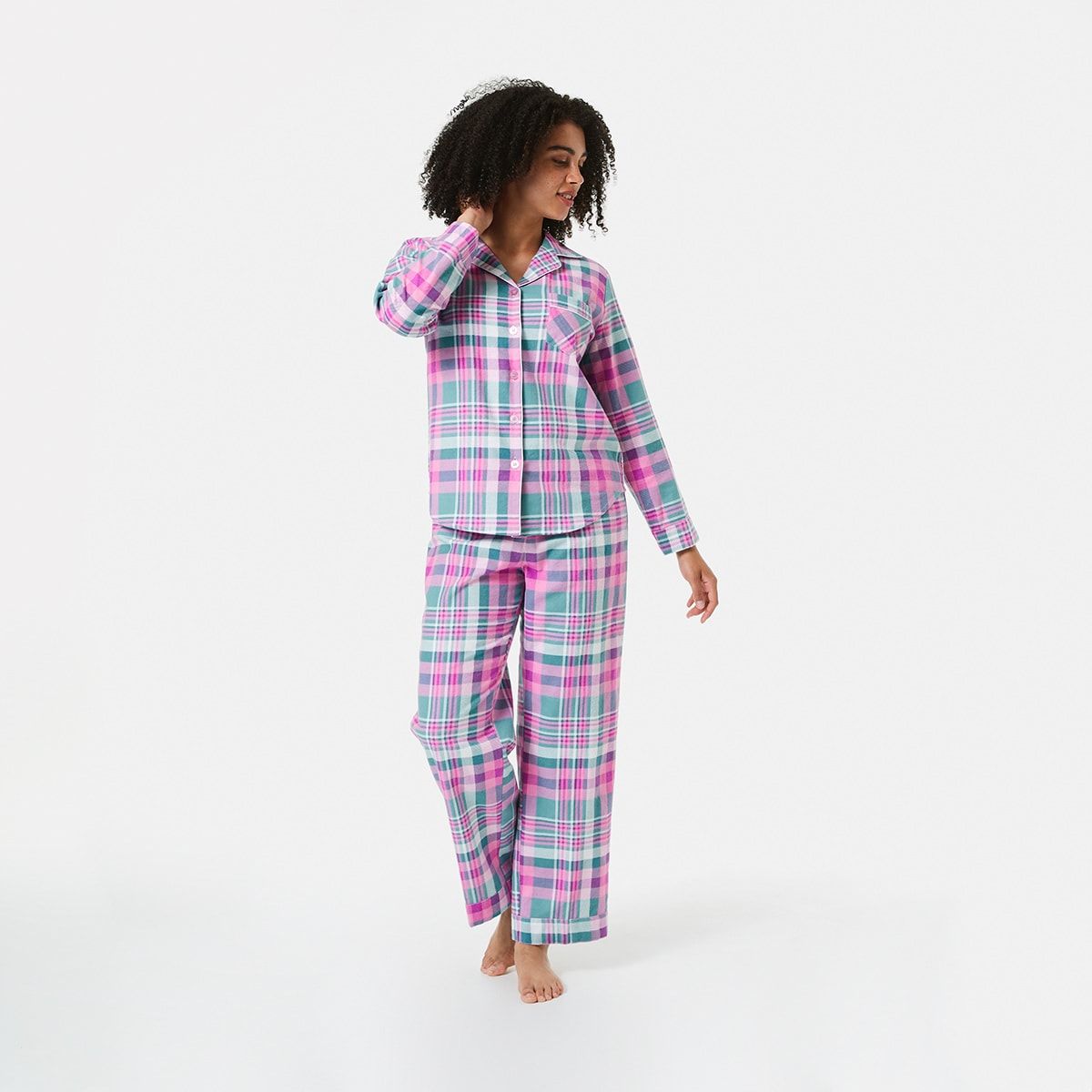 Printed Flannel Pyjama Set