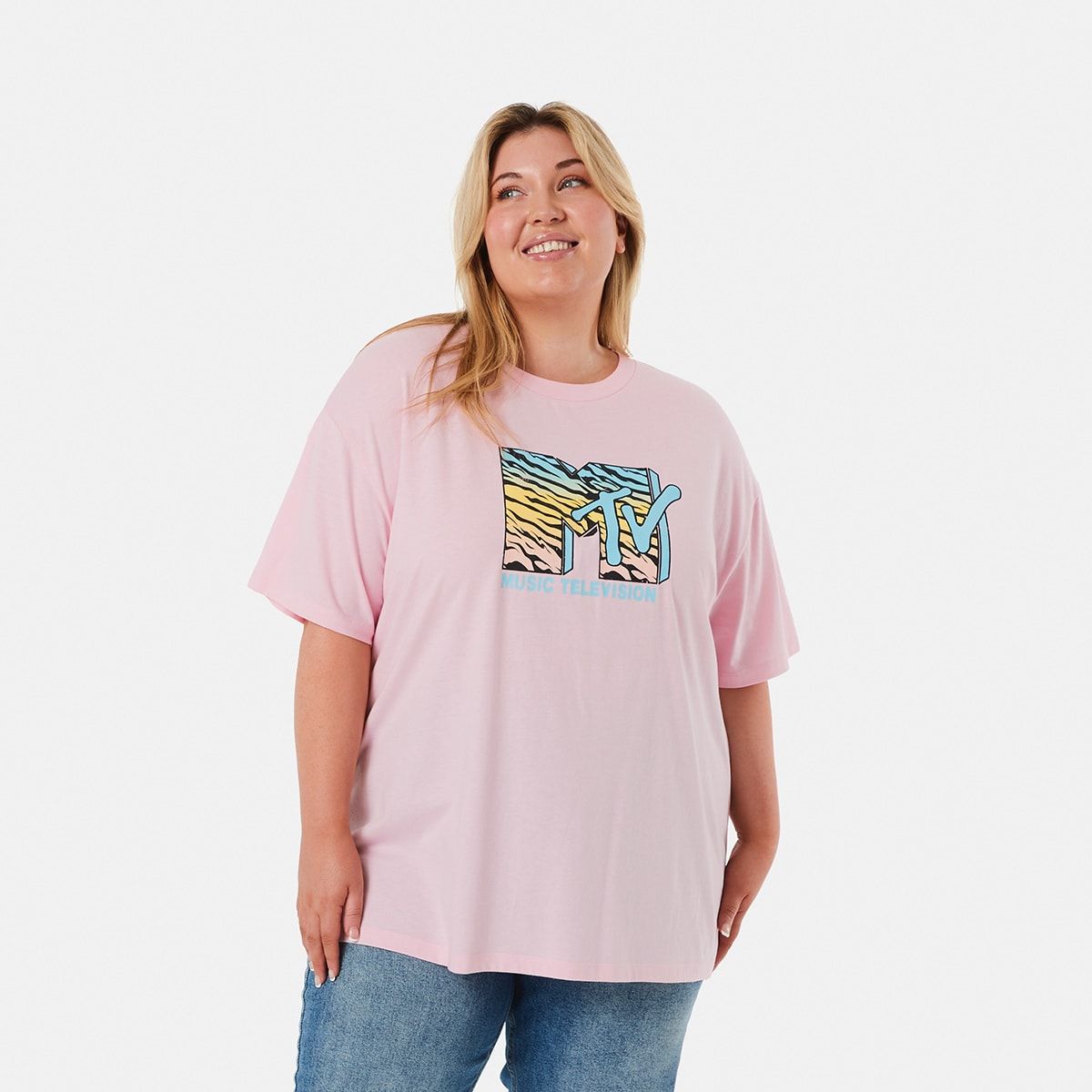 Curve Short Sleeves MTV License T-shirt