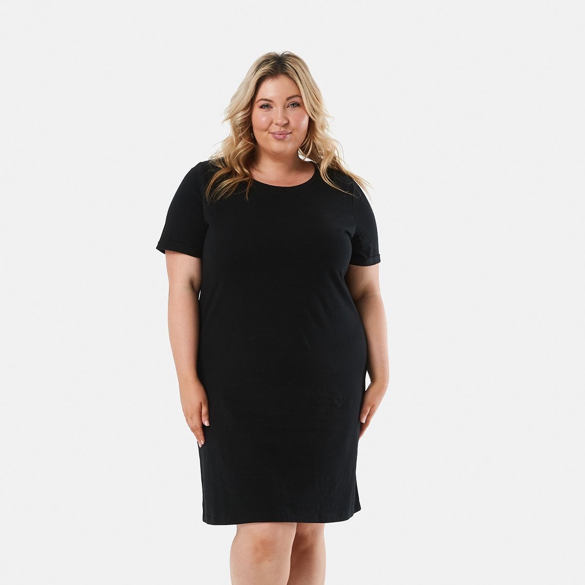 Curve Short Sleeve T-shirt Dress