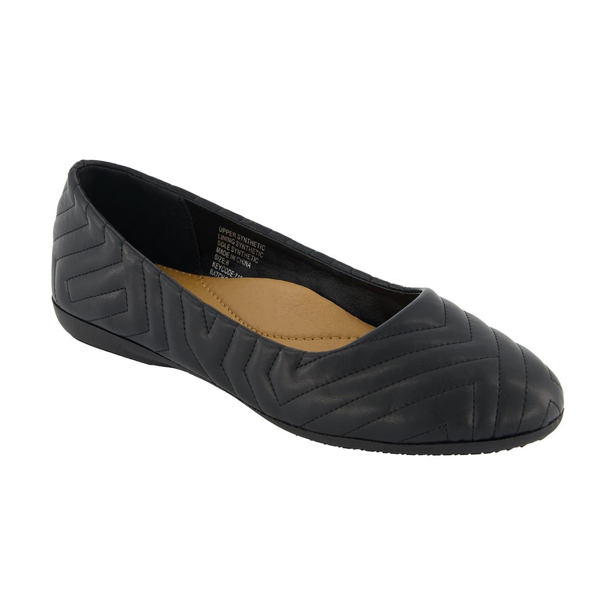 Almond Toe Quilted Flats