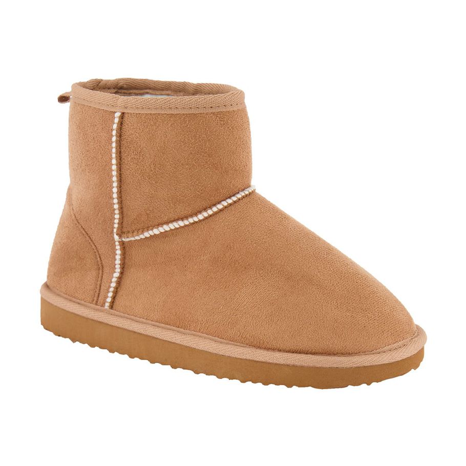 Basic Microsuede Slipper Boots