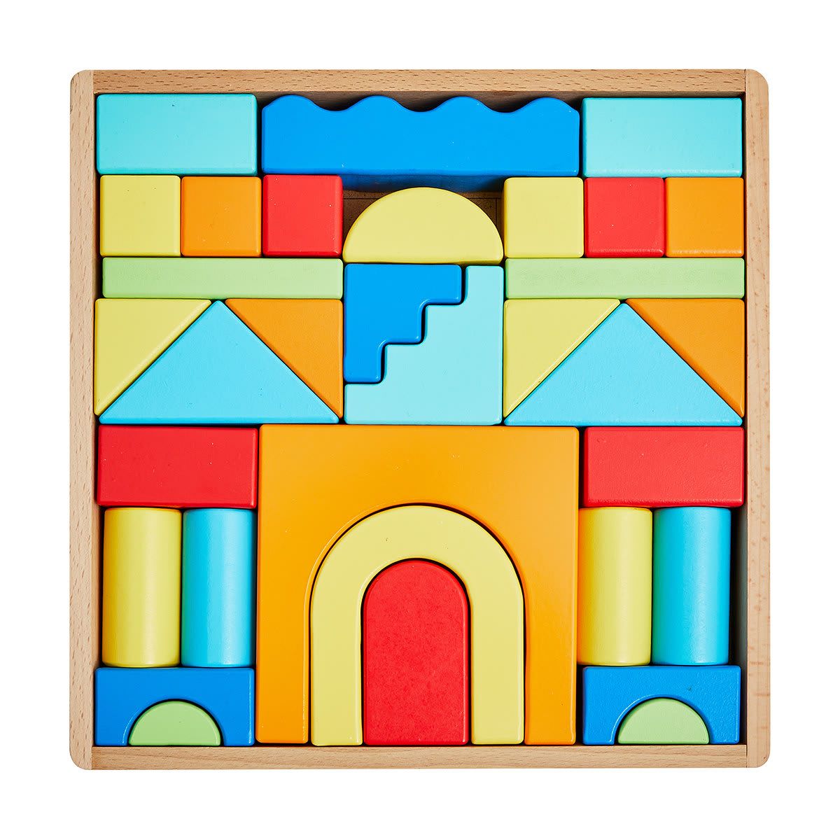 Wooden Tower Castle Block Set