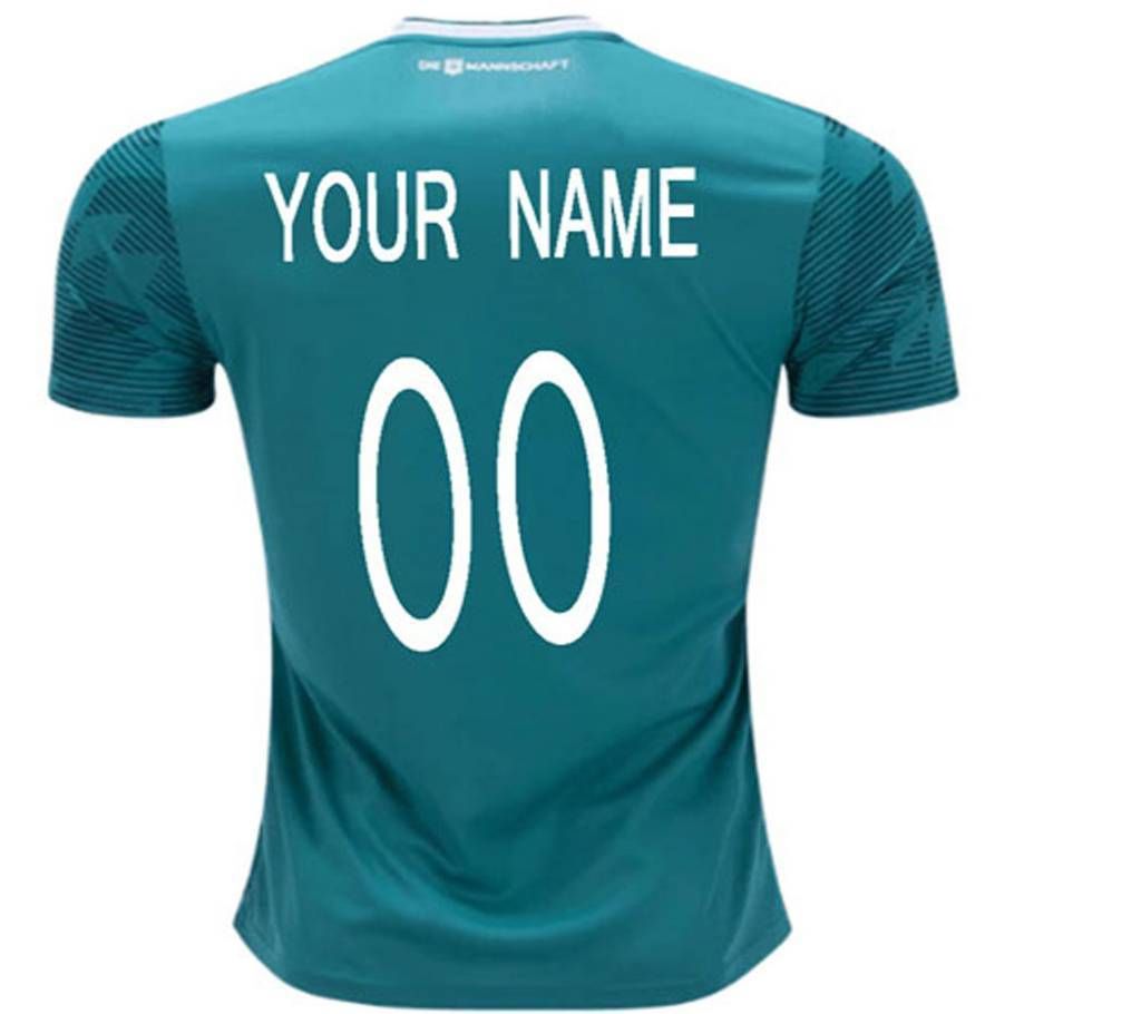 2018 World Cup Germany Away Customized Half Jersey (Copy)