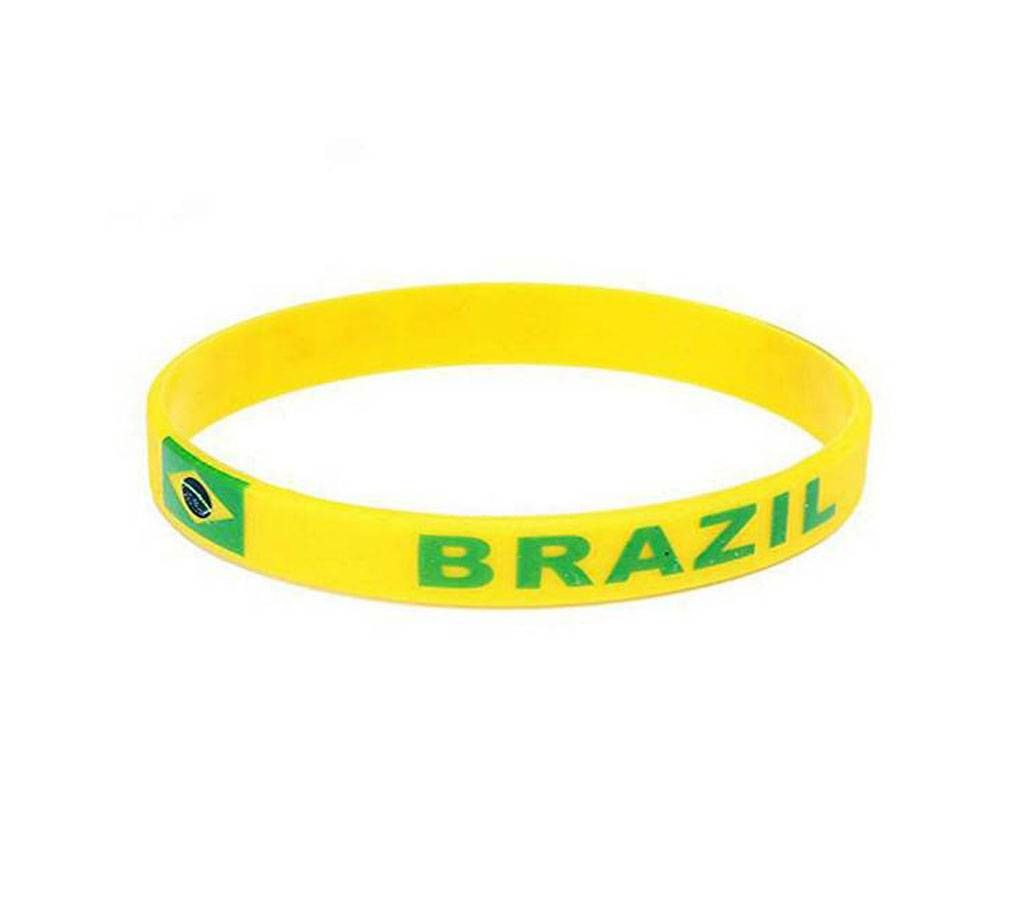 Brazil Rubber Hand Band Bracelet (1 Piece)