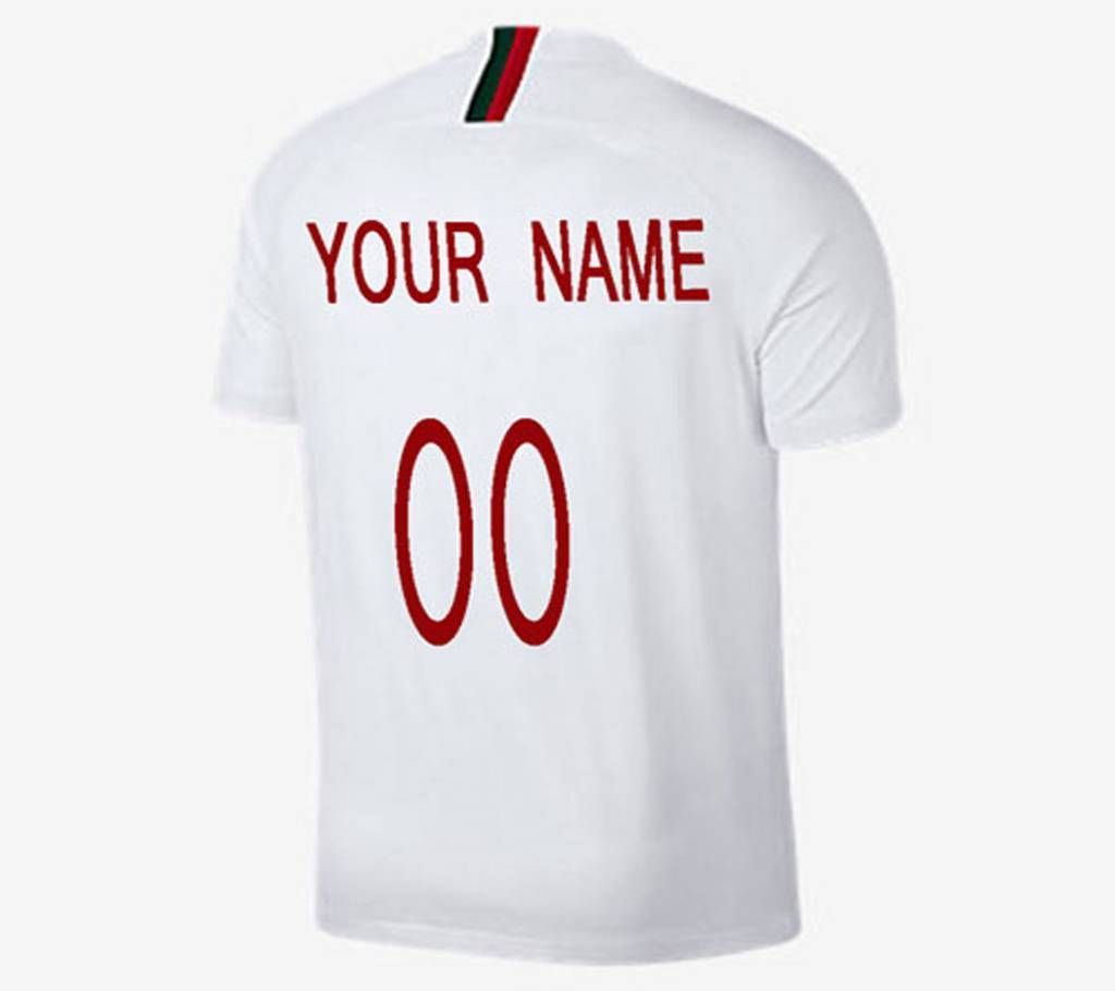 2018 World Cup Portugal Away Customized Half Jersey (Copy)