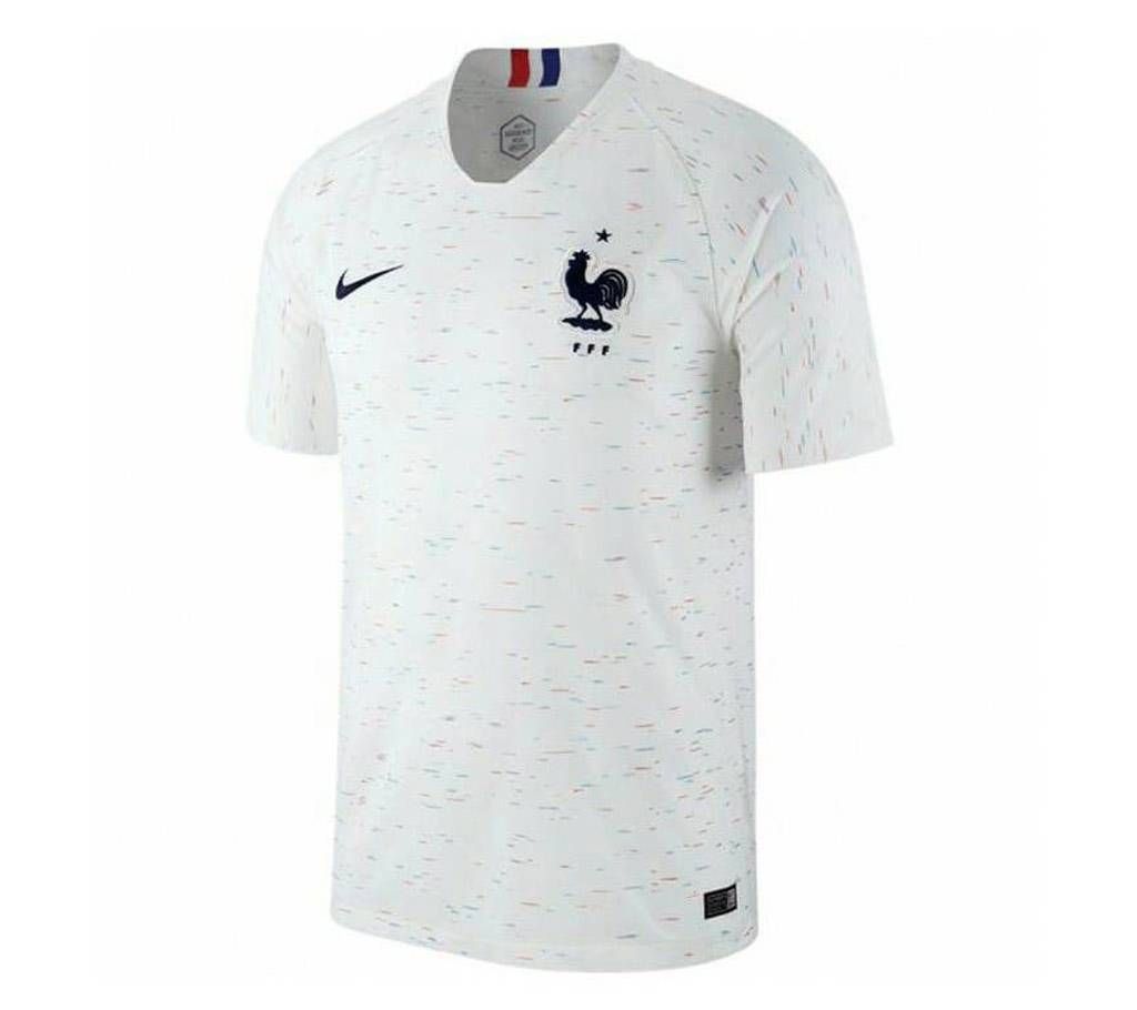 France Half Sleeve World Cup Away Jersey 2018