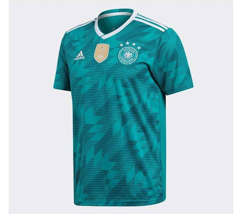 World Cup 2018 Germany Teal Half Sleeve Jersey