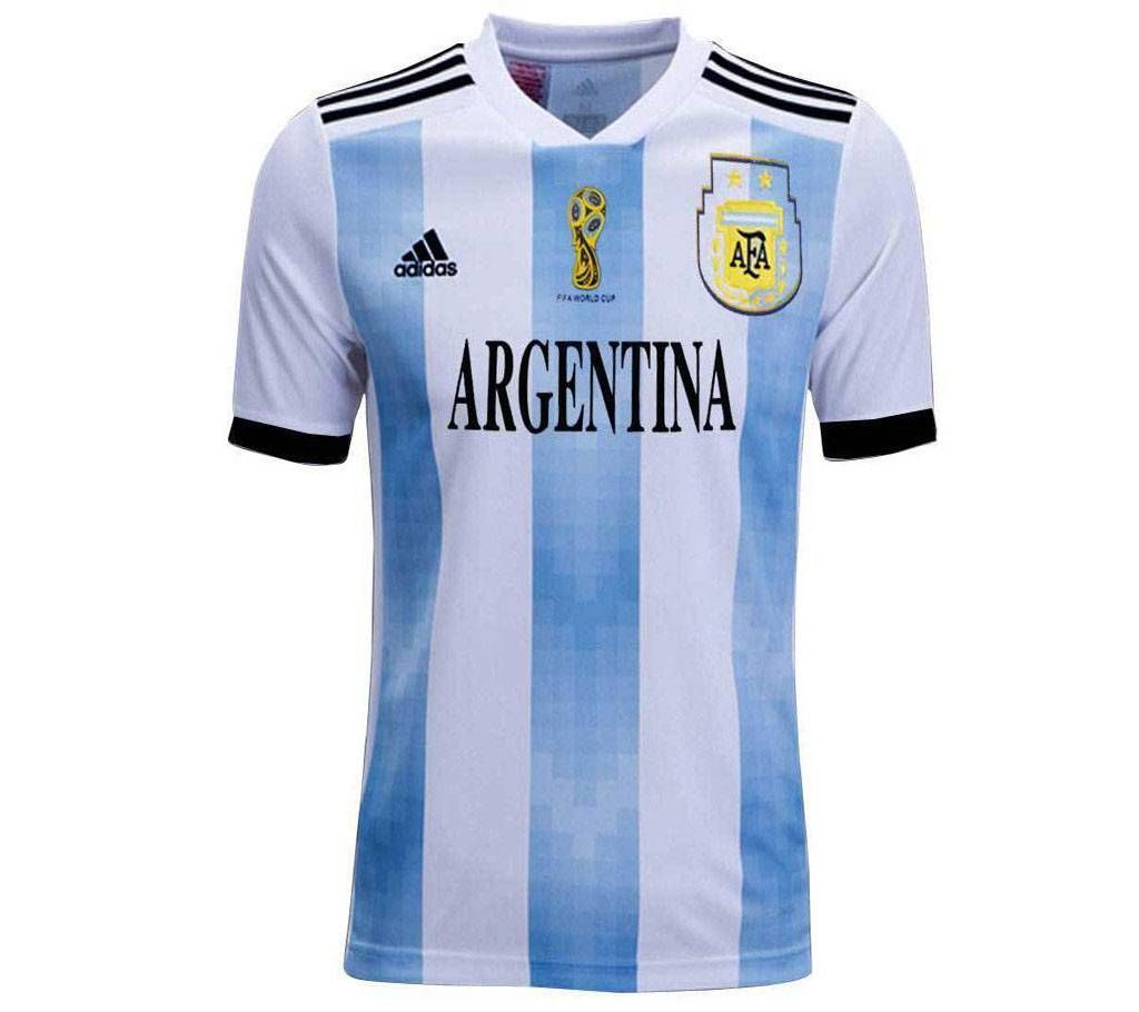 World Cup 2015 Argentina Half Slave Home Jersey