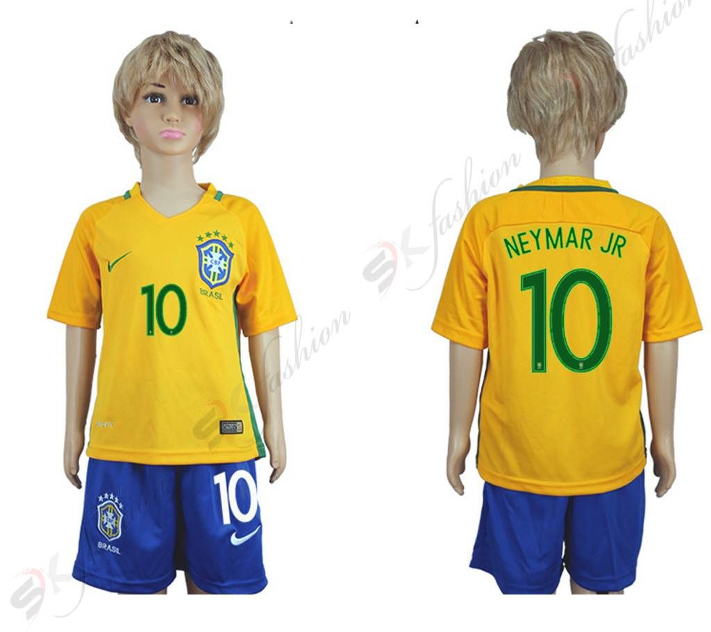Brazil Half Sleeve Home Jersey For Kids World Cup 2018 (Copy)