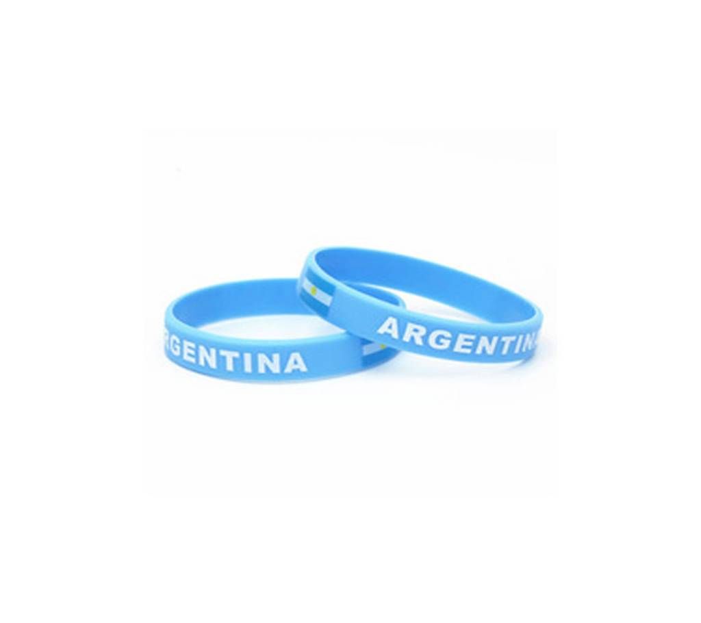 ARGENTINA RUBBER HAND BAND BRACELET-2 Pcs