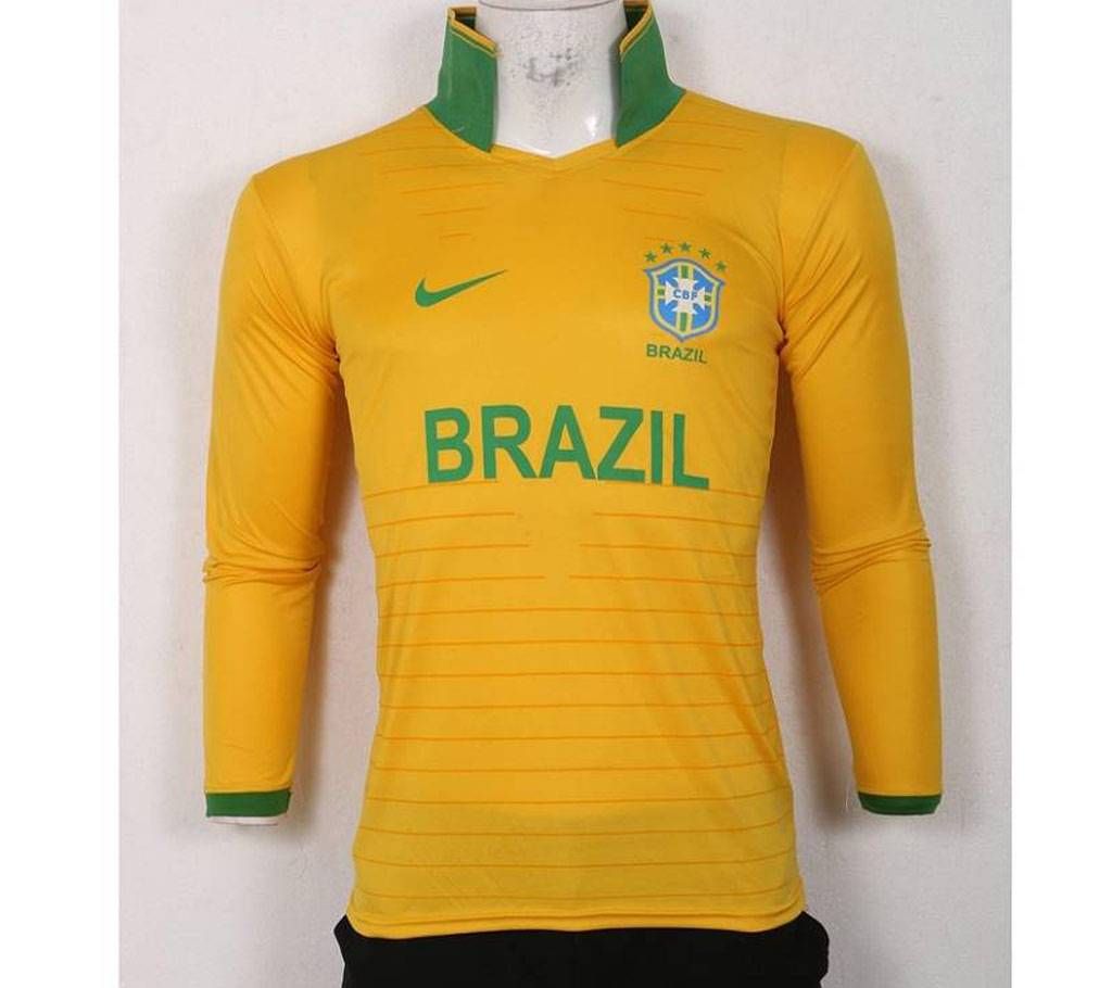 world cup Brazil home sleeve jersey copy 