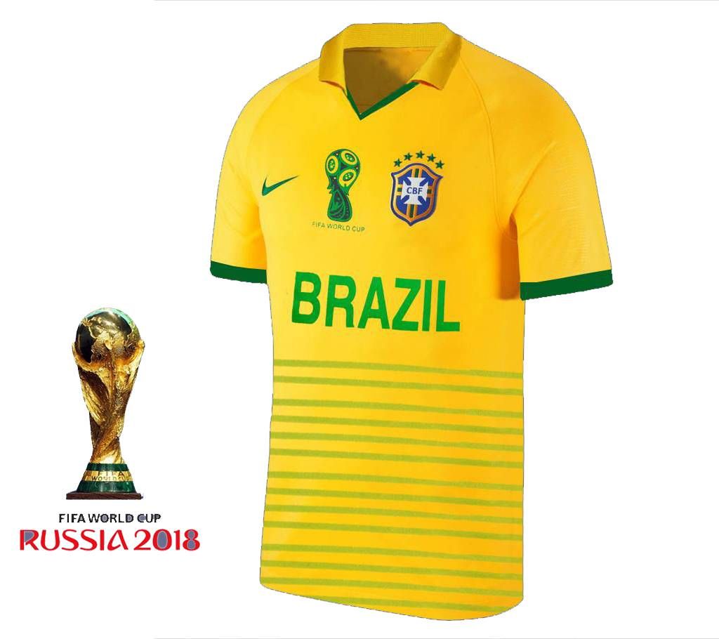 Half Sleeve Brazil Jersey World Cup 2018 (Copy)