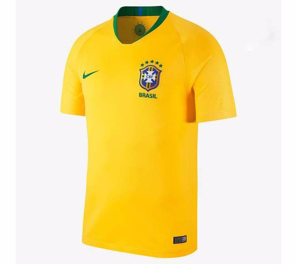 2018 World Cup Brazil Short Home Jersey - Half Sleeve (Copy)