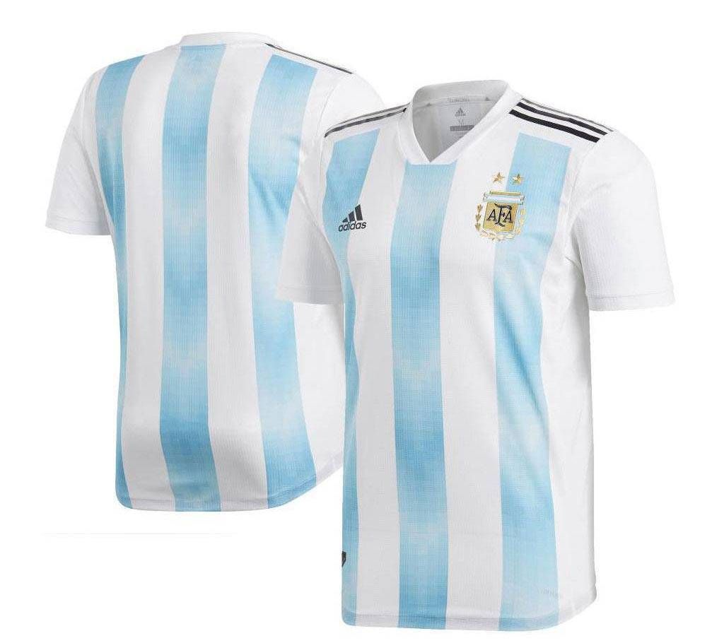 Argentina Home Jersey Half Slave World Cup 2018