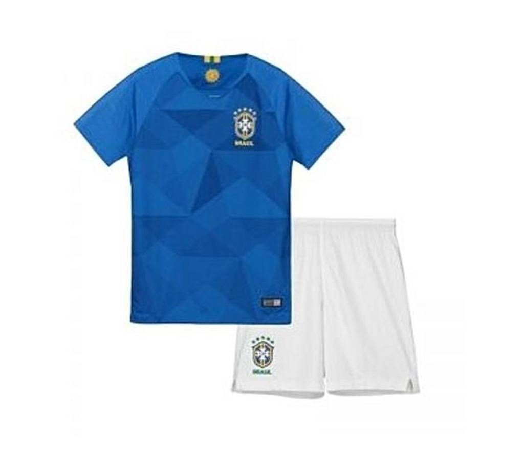 Brazil World Cup 2018 Away Kids Jersey  – Blue