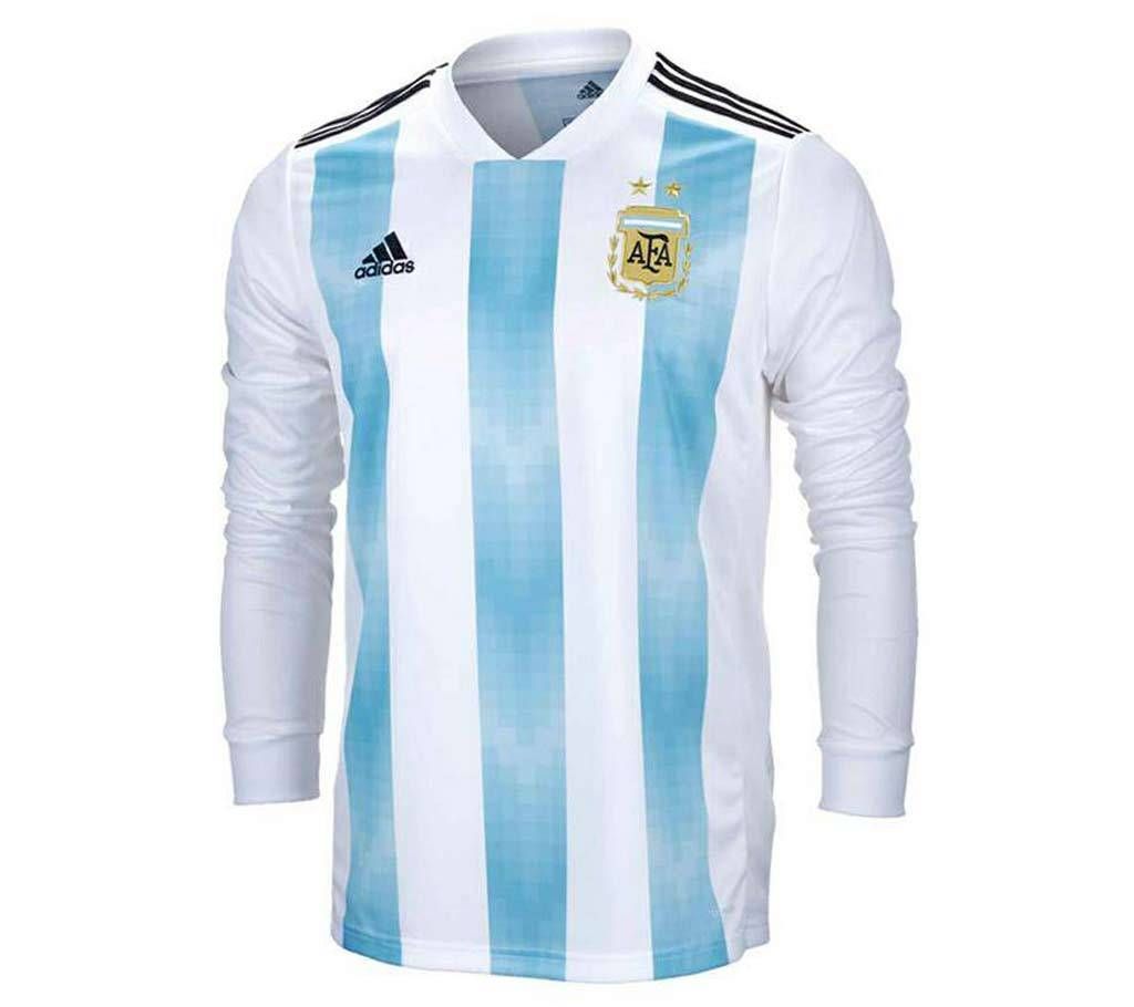 World Cup Argentina Home Jersey Full Sleeve