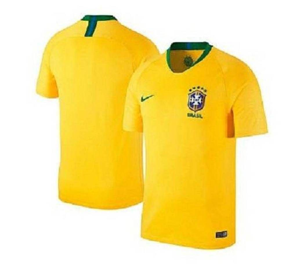 Brazil Home Jersey FIFA World Cup 2018 - Half Sleeve