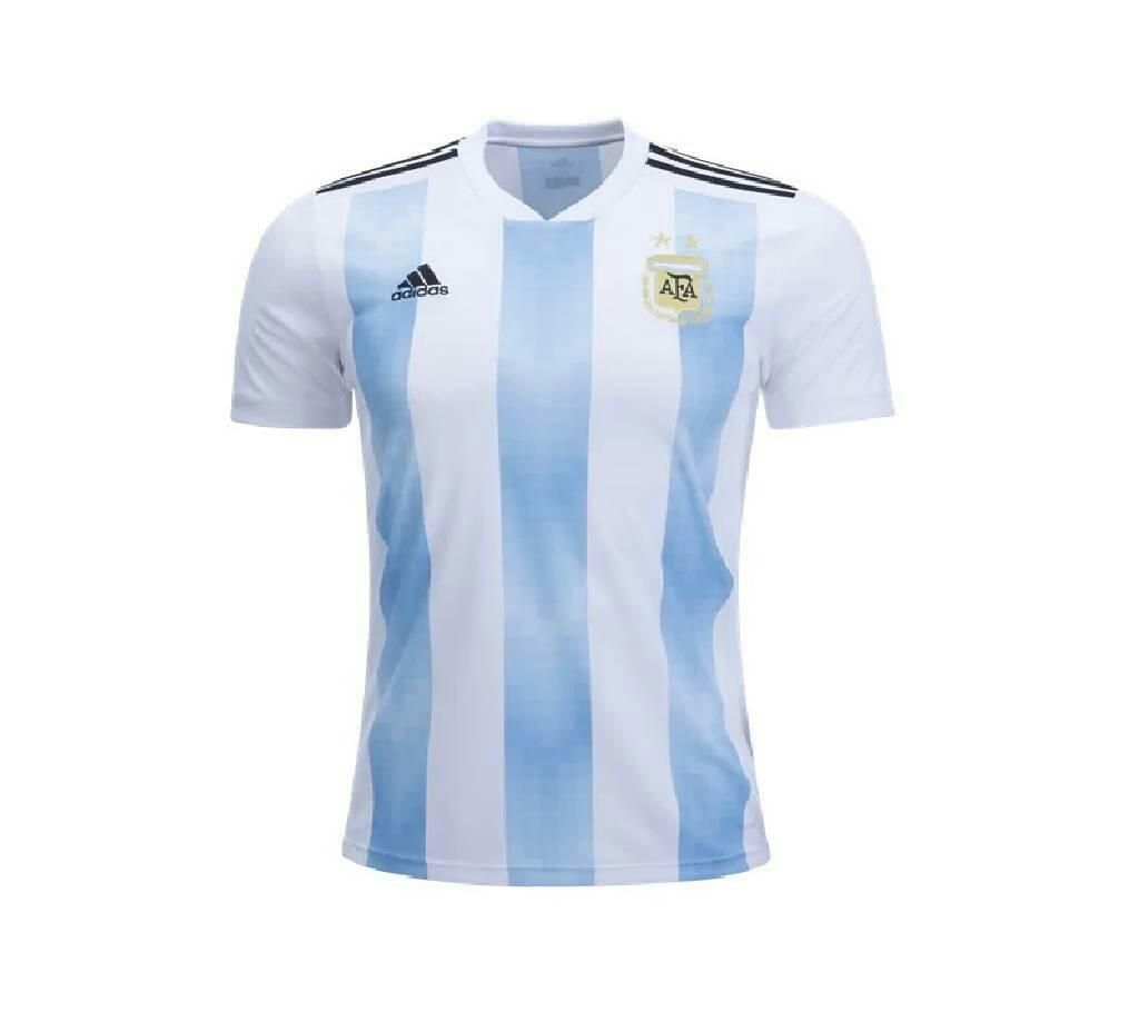 World Cup Argentina Home Jersey (Half Sleeve)