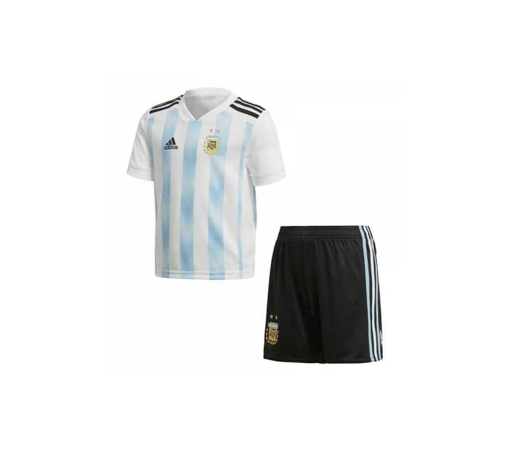World Cap-2018 Argentina Half Sleeve Home Jersey with Pants