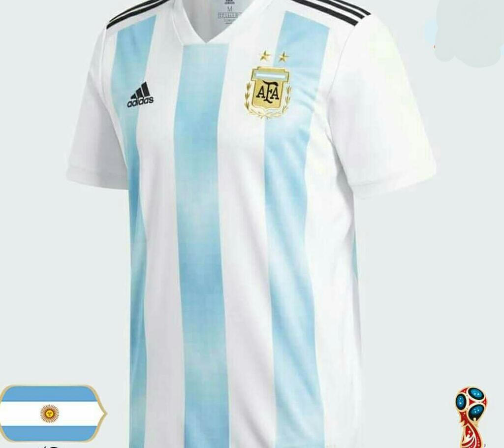 Half Sleeve 2018 World Cup Home Jersey Argentina - Copy 