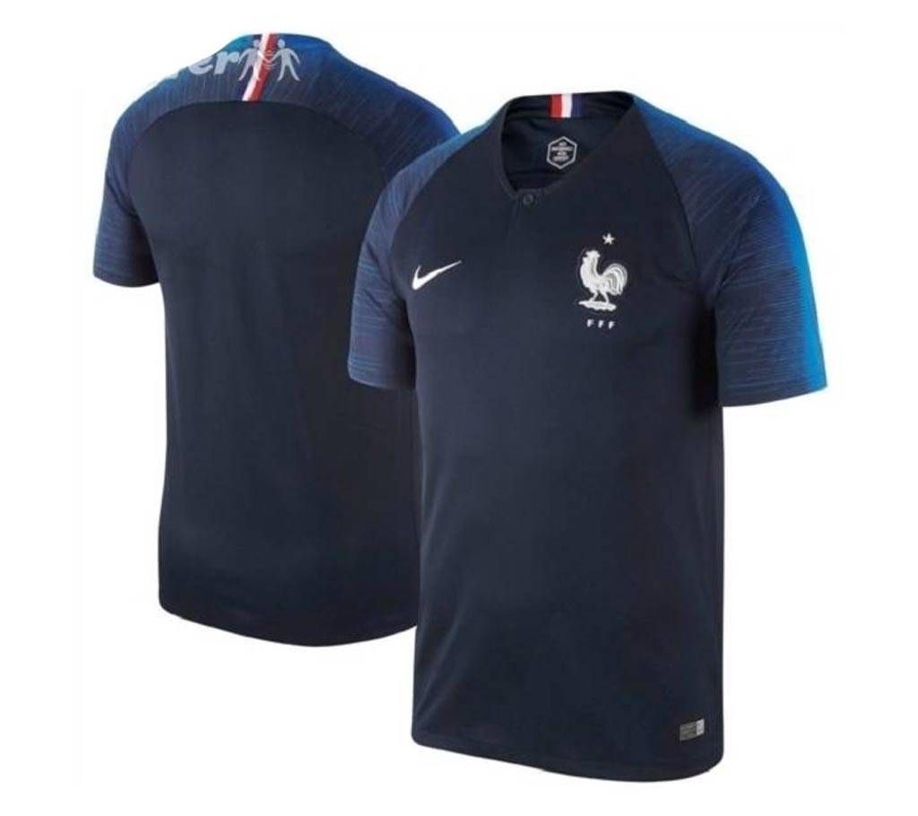 2018 World Cup France home Jersey - Half Sleeve