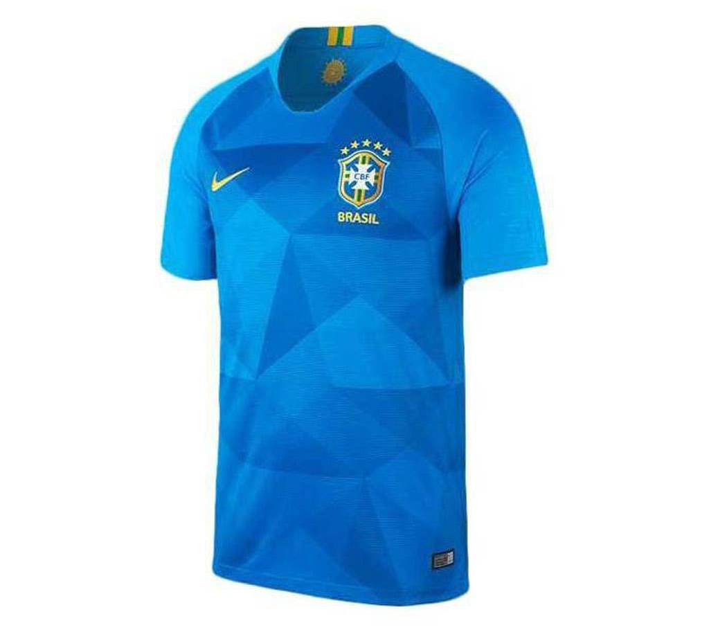 Brazil Short Sleeve Away Jersey 2018 For Men