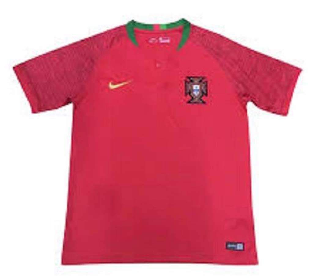 2018 World Cup Portugal home Jersey - Half Sleeve