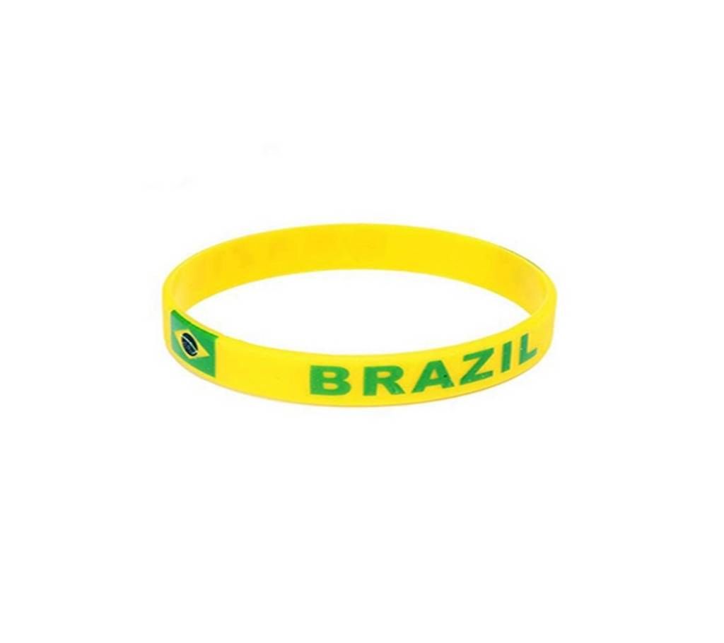 Brazil Rubber Hand Band Bracelet
